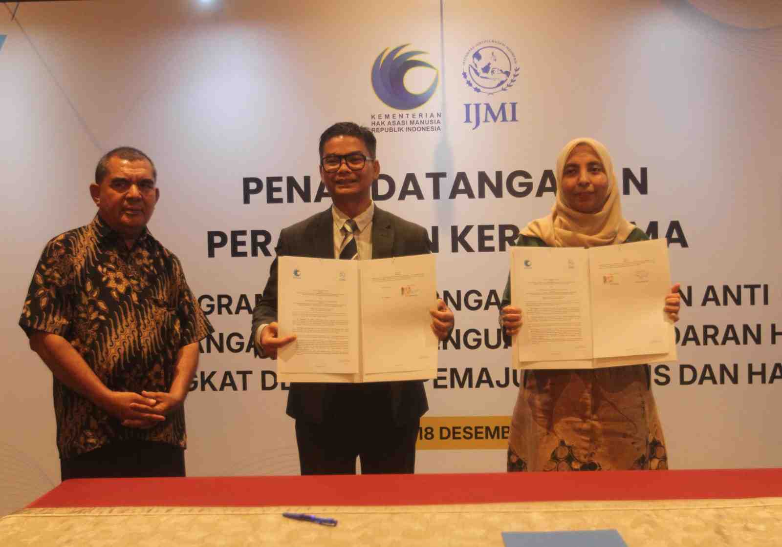KemenHAM - IJMI Bersinergi Cegah TPPO dan Perbudakan Modern Pekerja Migran