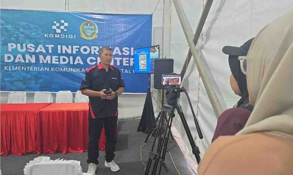 [Siaran Pers] Jurnalis Akui Terbantu: Media Center Kemkomdigi di Pandan Jadi Andalan Peliputan Bencana