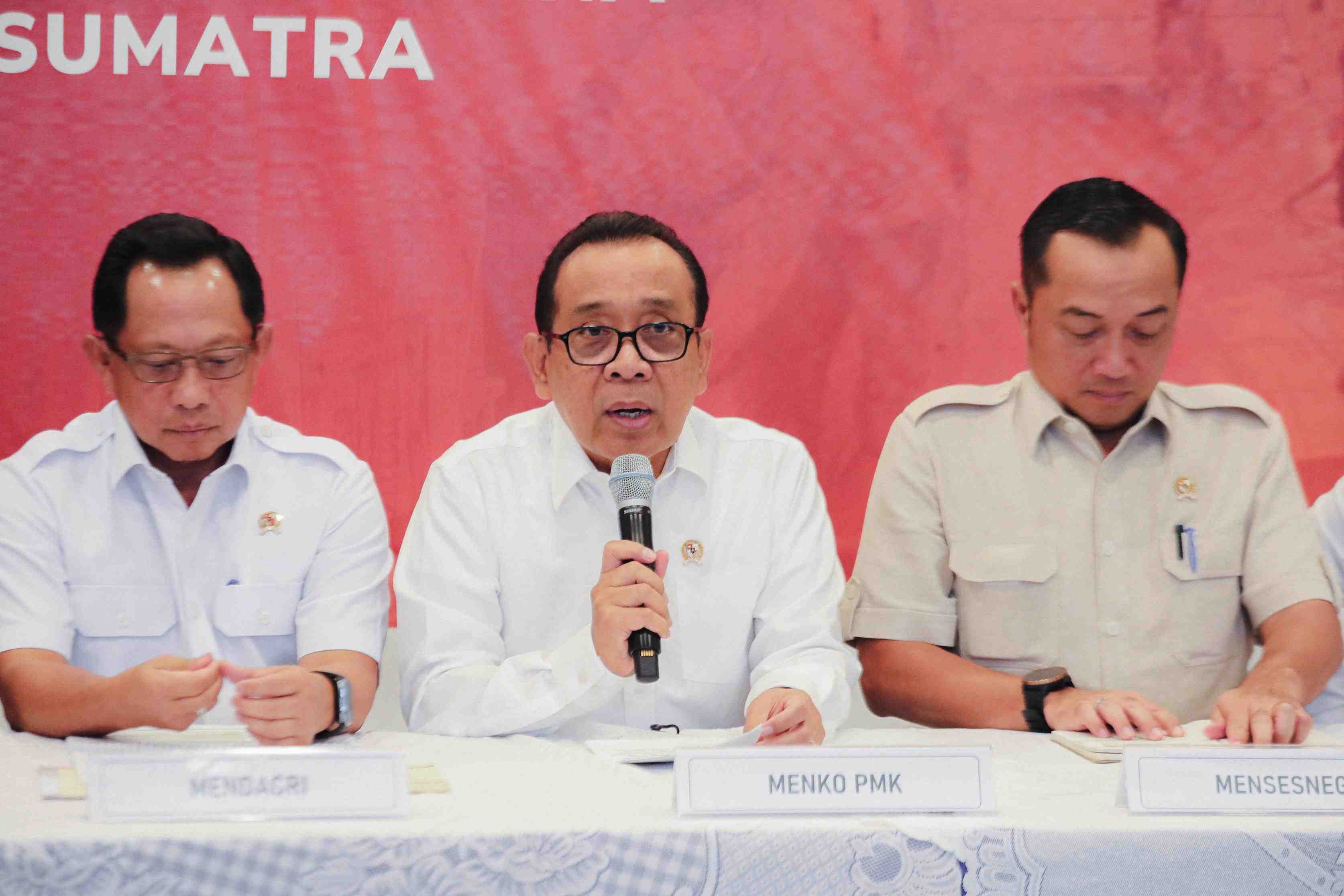 [Siaran Pers] Menko PMK: Penanganan Bencana di Aceh, Sumut, dan Sumbar Tunjukkan Kemajuan Signifikan