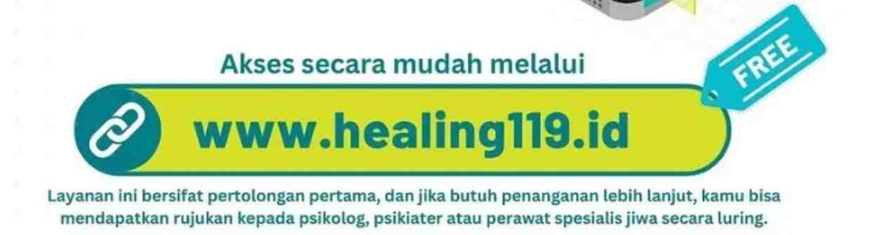 Healing119.id: Layanan Kesehatan Mental 24 Jam, Teman Bicara yang Siap Mendengar