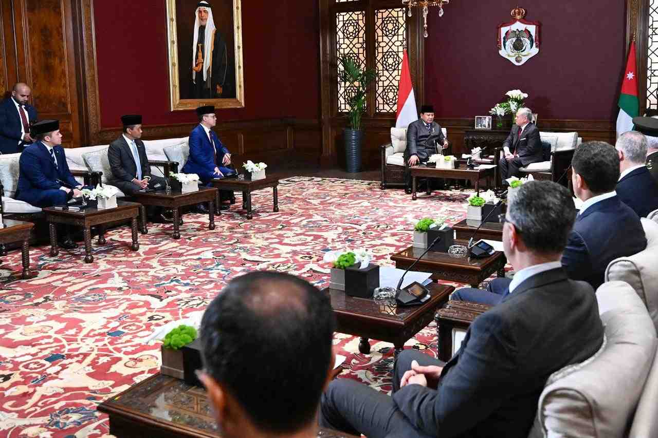 Prabowo dan Raja Yordania Sepakat Dorong Penyelesaian Adil bagi Palestina