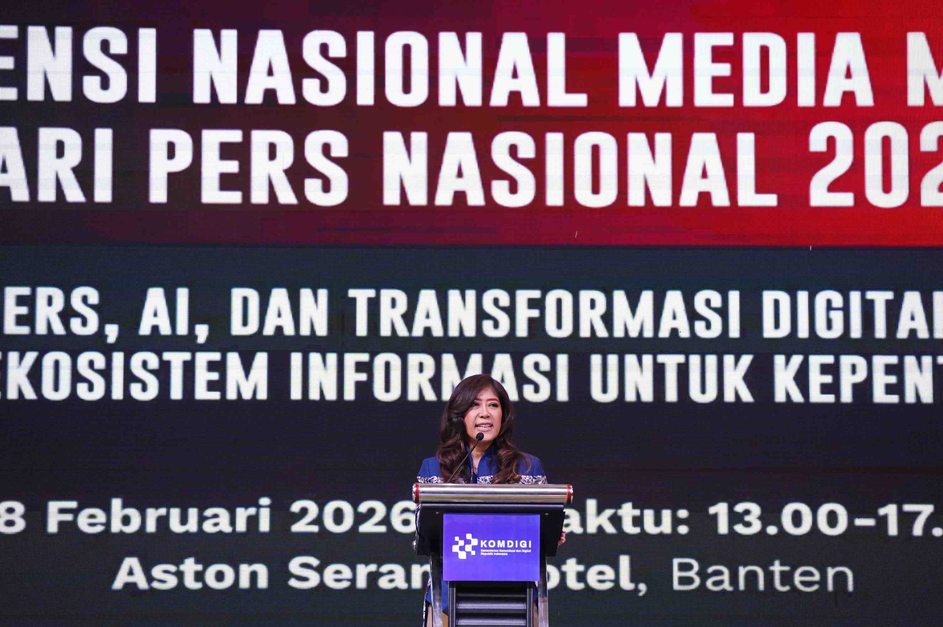 Pesan Menkomdigi di HPN: Kepercayaan Publik Tak Boleh Kalah oleh Algoritma