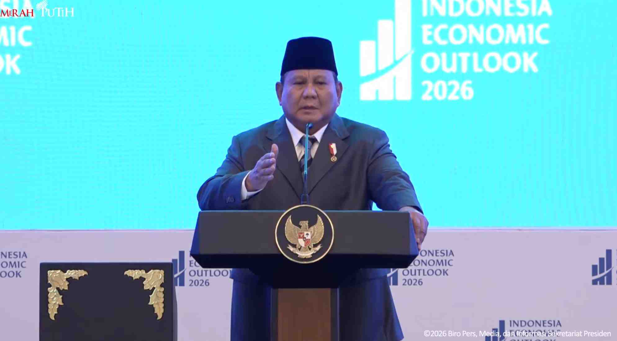 Presiden Prabowo Optimistis Ekonomi 2026 Tumbuh Kuat, Dorong Pembangunan dari Bawah
