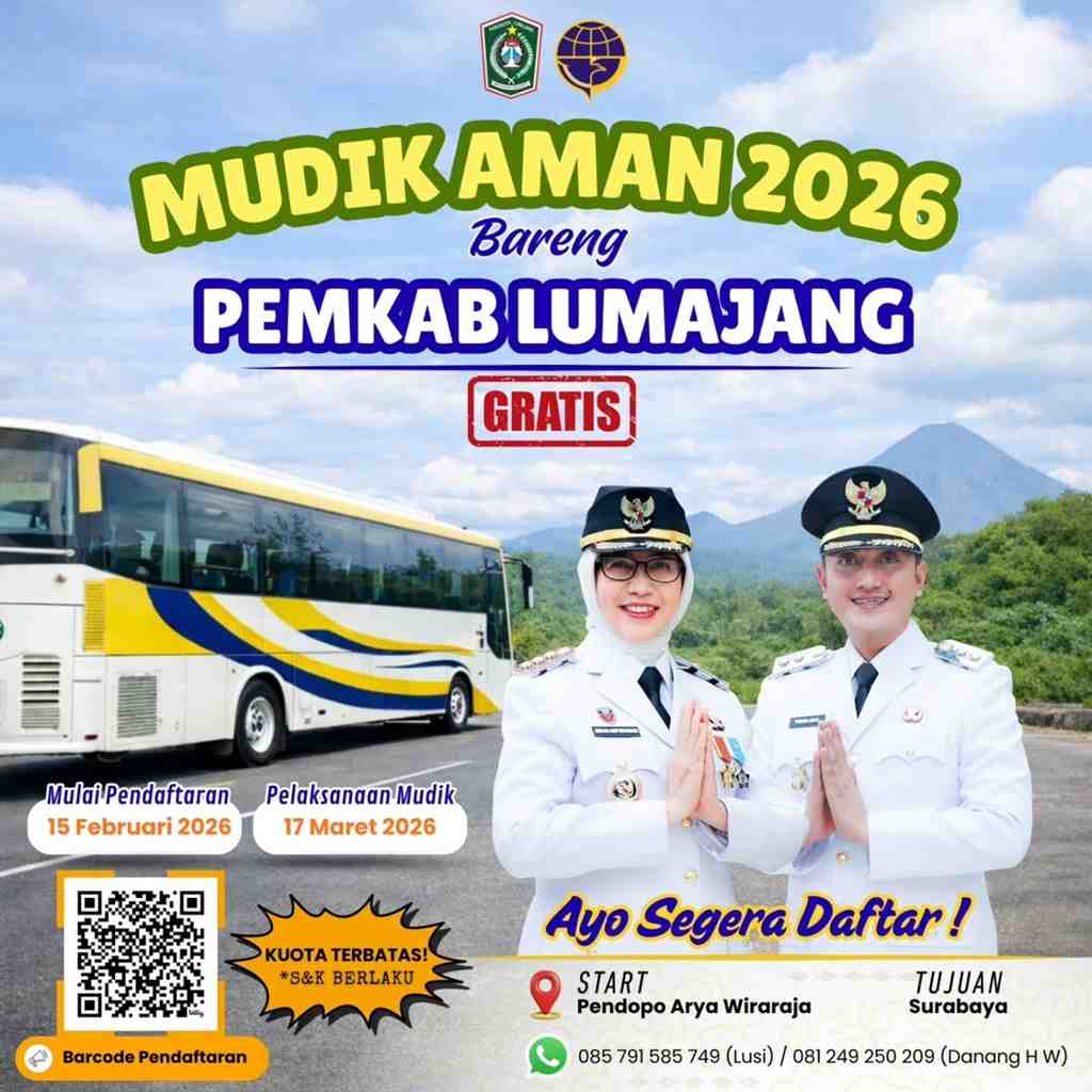 Ingin Mudik Aman dan Nyaman? Pendaftaran Mudik Gratis Lumajang 2026 Sudah Dibuka
