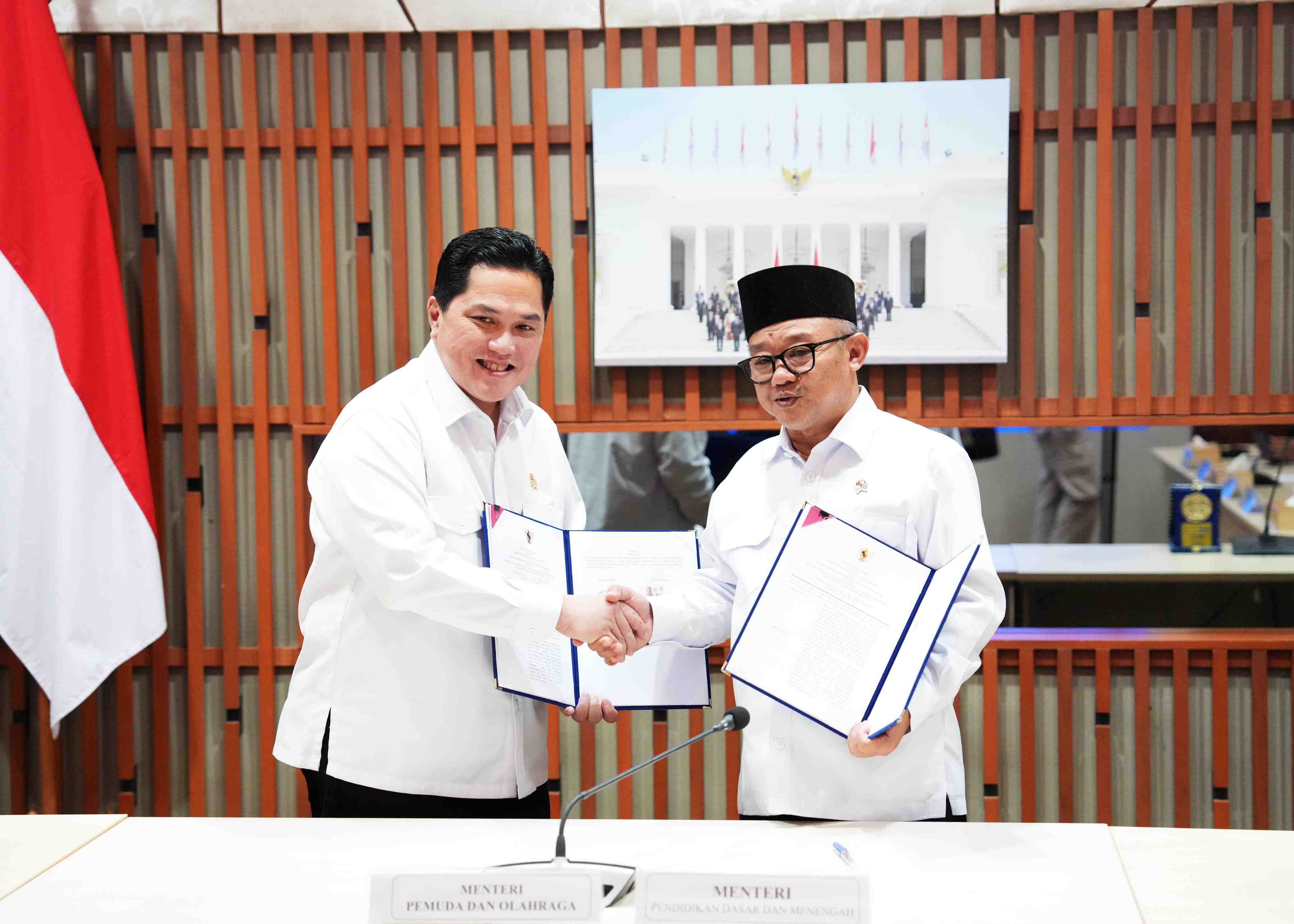Jalin Nota Kesepahaman dengan Kemendikdasmen, Menpora Erick Sinergi Bangun Talenta Muda dan Olahraga Indonesia