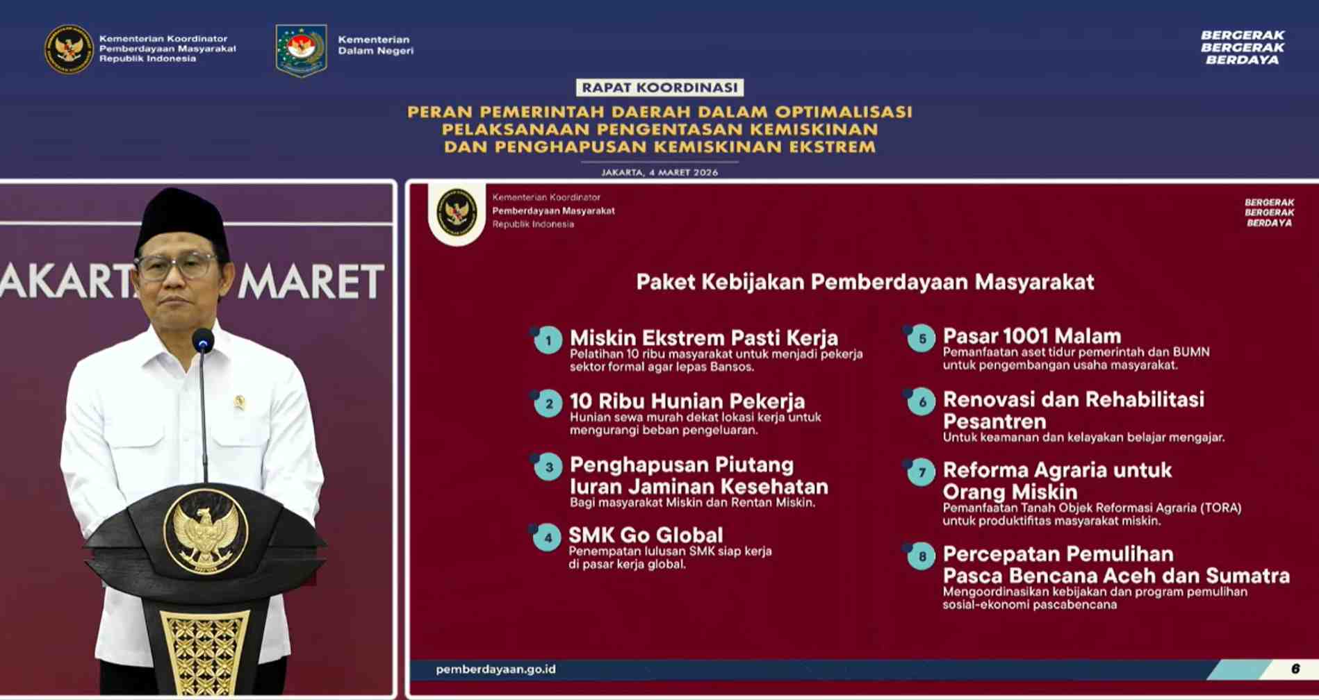 Menko PM Dorong Strategi Baru Lindungi Kelompok Rentan dan Kelas Menengah