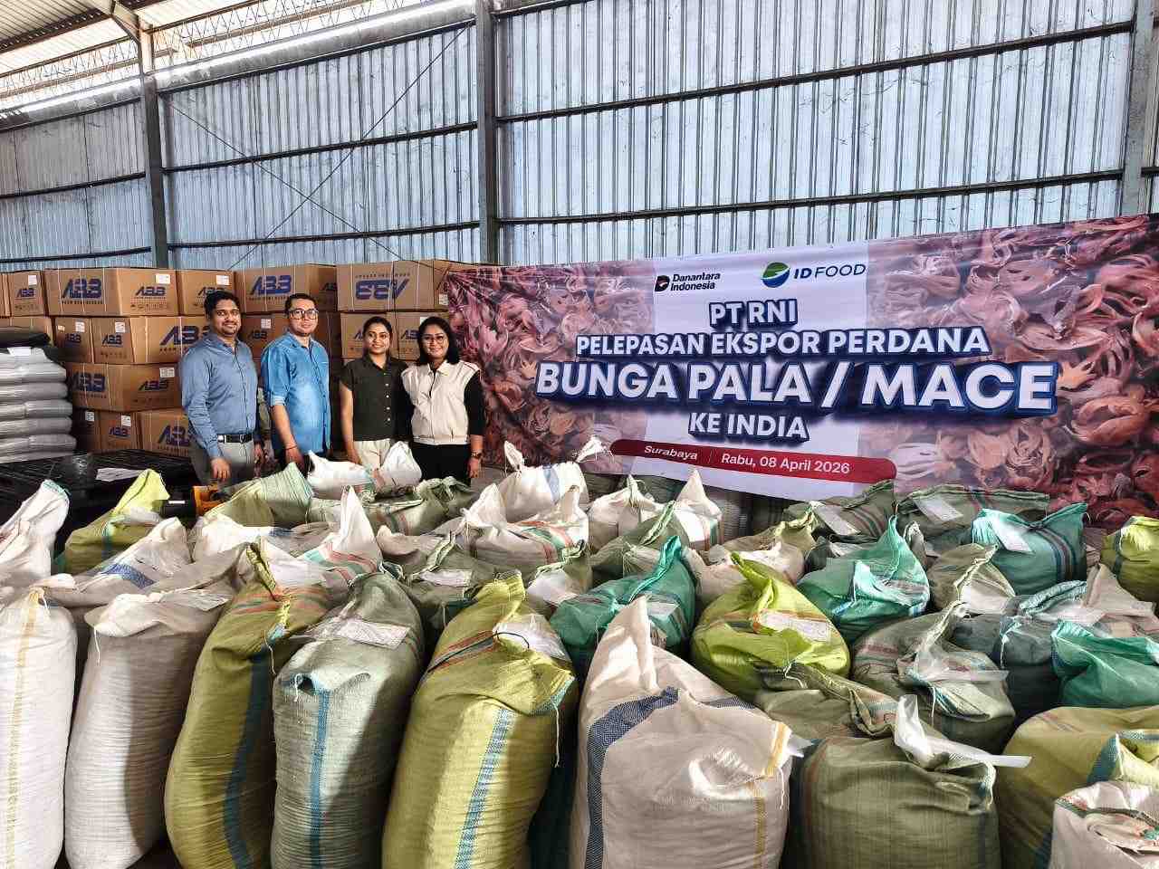ID FOOD Lepas Ekspor Perdana Bunga Pala ke India