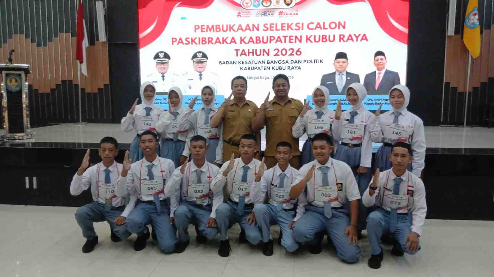 Seleksi Paskibraka Kubu Raya Dimulai, 185 Peserta Lanjut Tahap Berikutnya