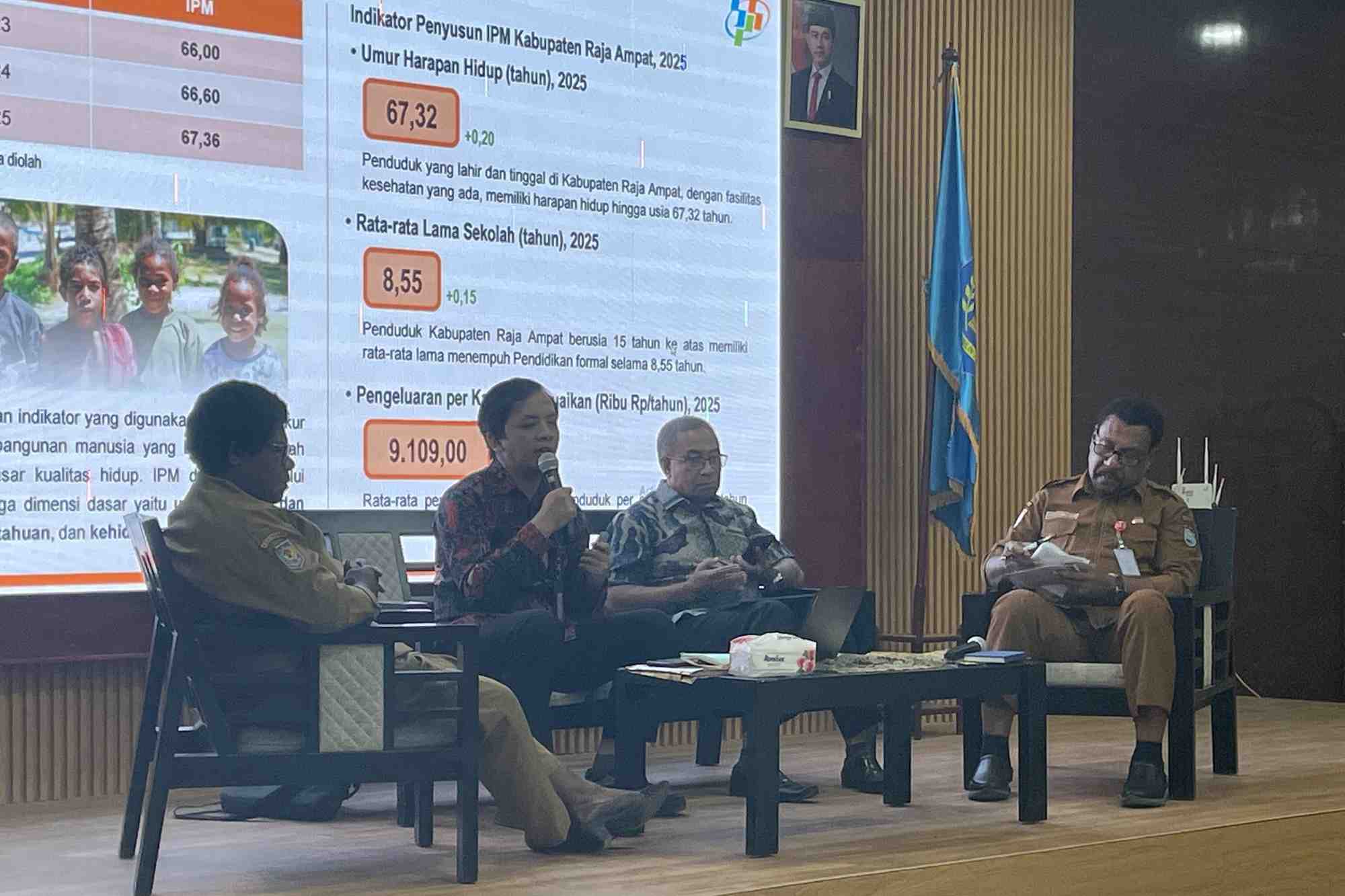 IPM Raja Ampat Naik Jadi 67,36 pada 2025