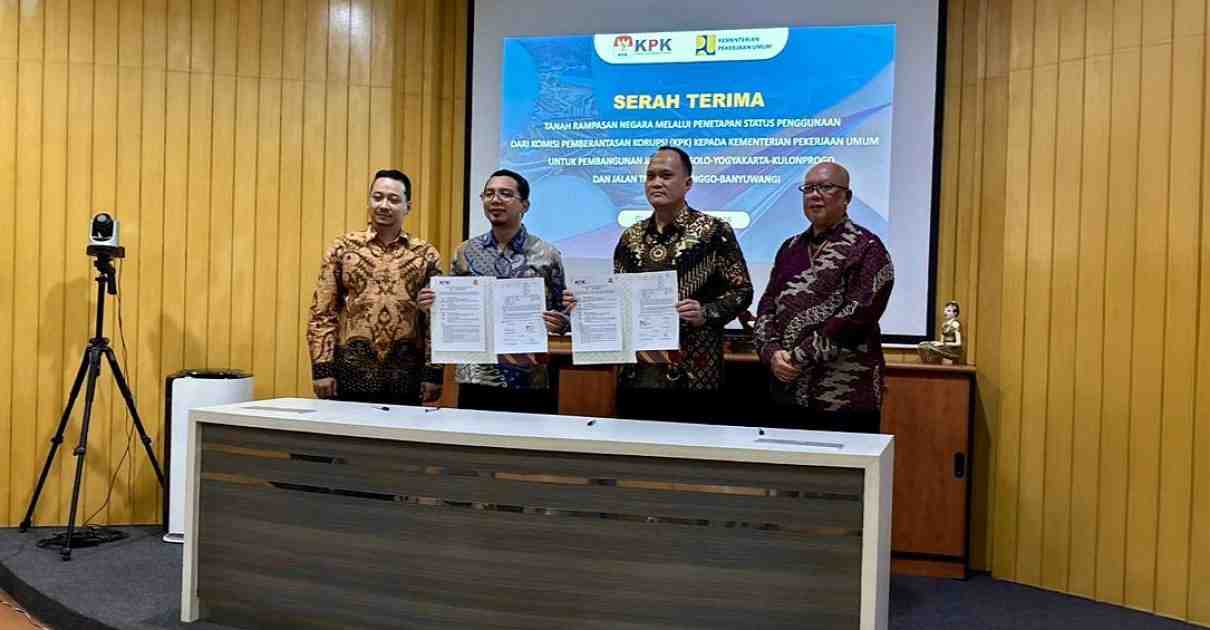 KPK Serahkan Aset Rampasan Rp3,88 Miliar ke Kementerian PU, Dukung Proyek Tol Strategis