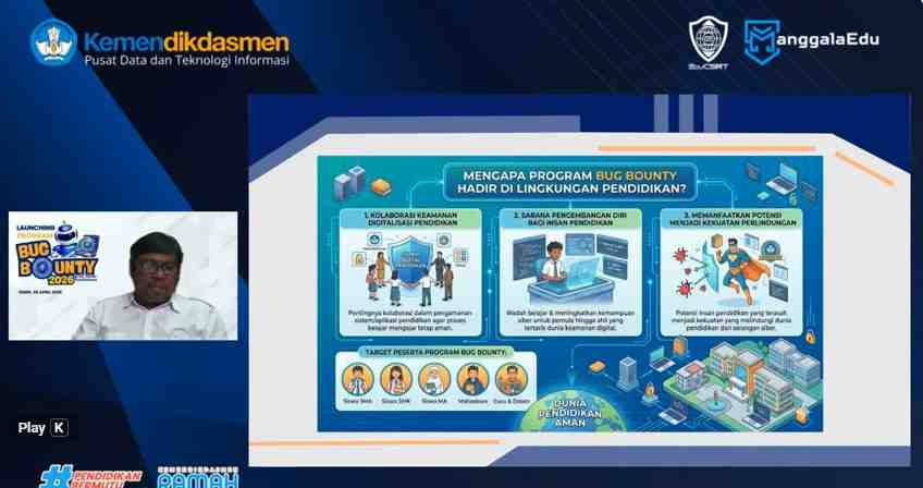Kemendikdasmen Luncurkan Bug Bounty 2026, Perkuat Ketahanan Siber Pendidikan
