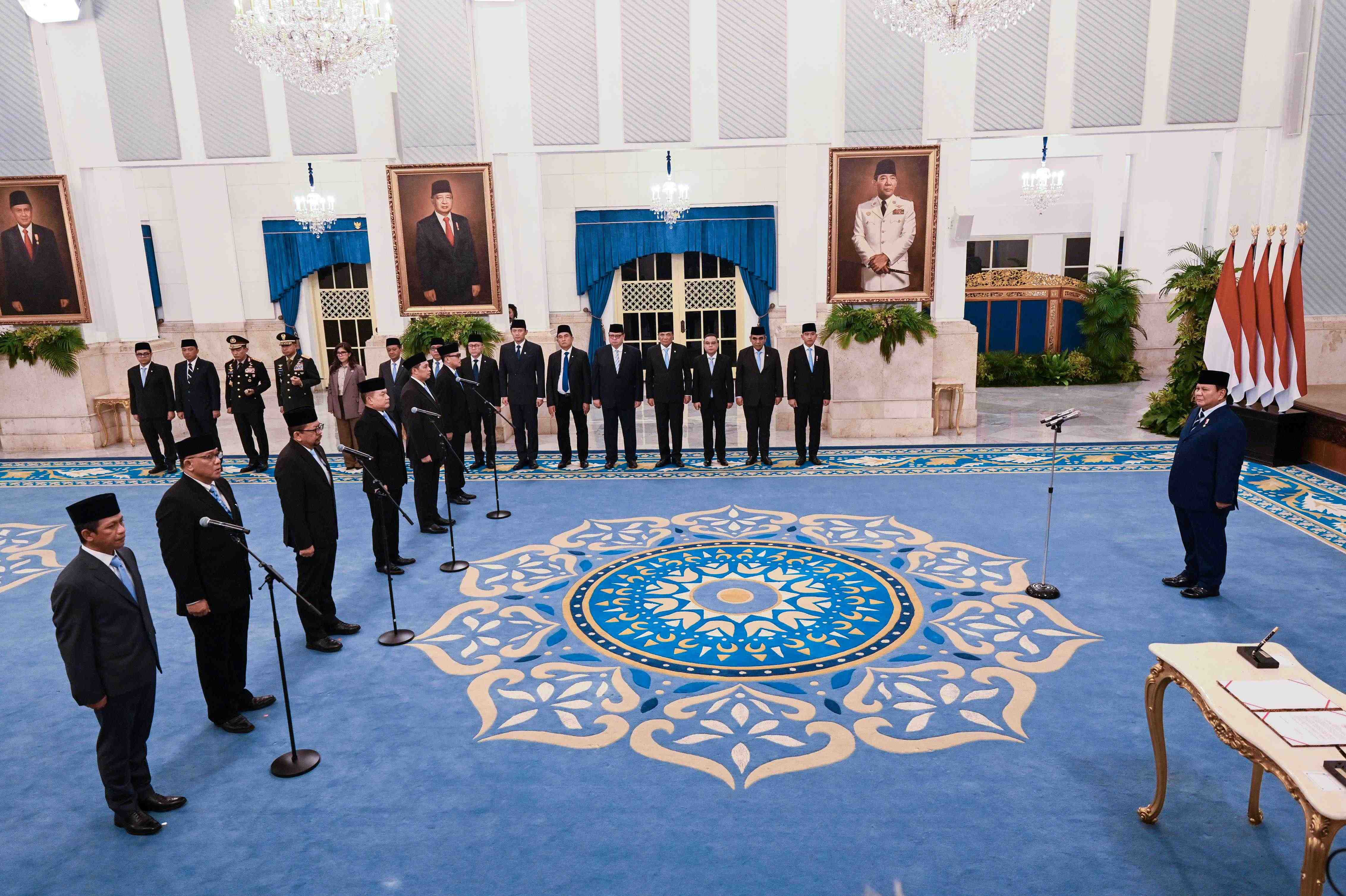 Presiden Lantik Enam Pejabat Baru Kabinet Merah Putih
