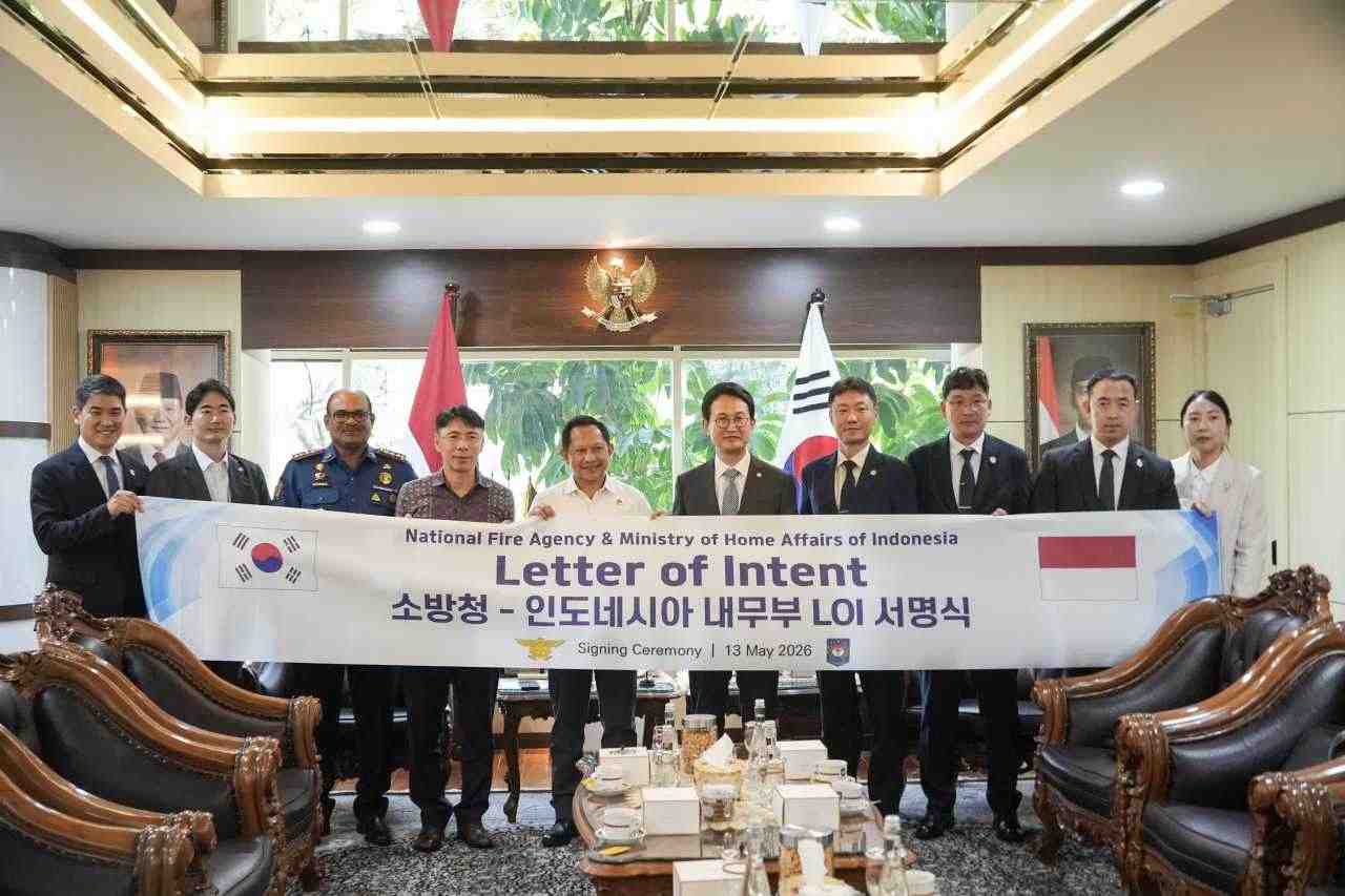 Kemendagri Matangkan Pengembangan NTPD 112 Bersama Korea National Fire Agency