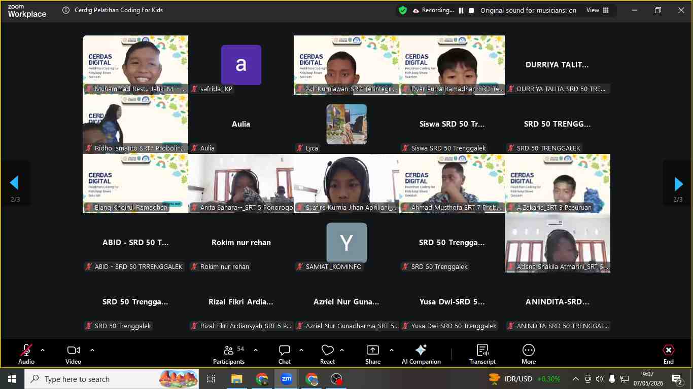 Siswa Sekolah Rakyat Jatim Mulai Belajar Coding