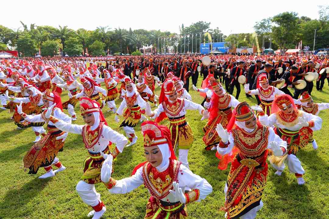 Kuntulan Ewon Jadi Magnet Hardiknas, Banyuwangi Tunjukkan Kekuatan Budaya