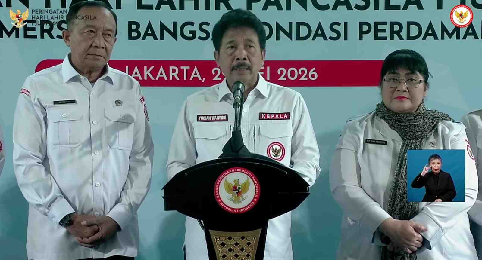 Kepala BPIP: Jangan Biarkan Pancasila hanya Menjadi Tulisan di Dinding