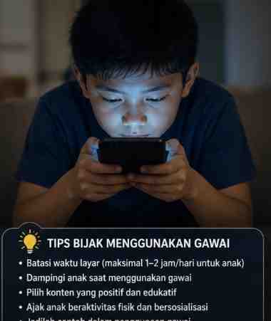 Waspada Keluarga Baru di Rumah, Bijak Gunakan Gawai