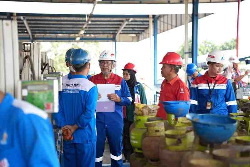 Pastikan Distribusi Aman, Pertamina Sidak Fasilitas LPG  di Lampung