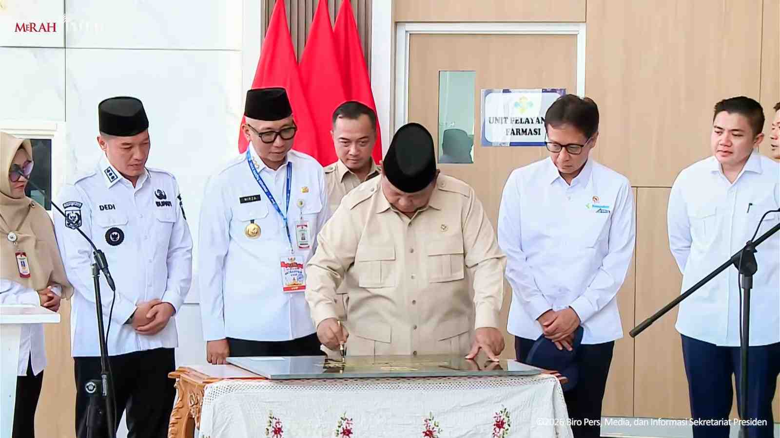  Gubernur Lampung Mendampingi Prabowo Resmikan RS Modern Rp153 Miliar di Krui