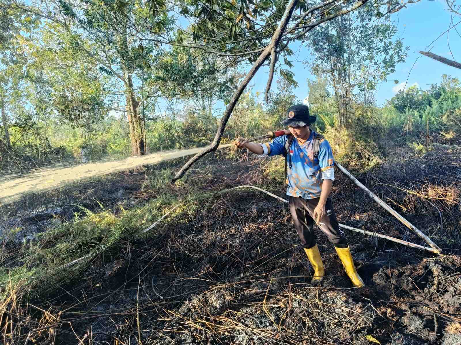 Karhutla Hiu Putih Padam, Tim Gabungan Bergerak Cepat