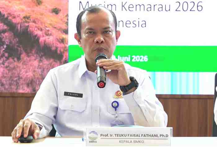 BMKG: Musim Kemarau 2026 Cenderung Lebih Kering