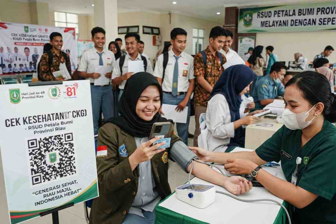 Kabar Baik! Pelajar dan Mahasiswa di Riau Bisa Cek Kesehatan Gratis, Ini Syaratnya