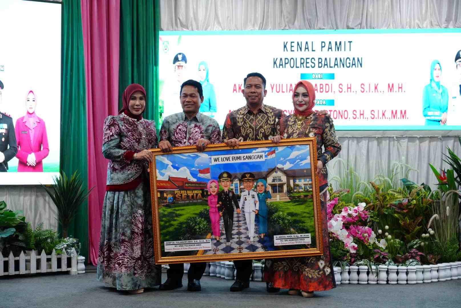 Kenal Pamit Kapolres Balangan, Bupati Apresiasi Dukungan Polres terhadap Program Daerah