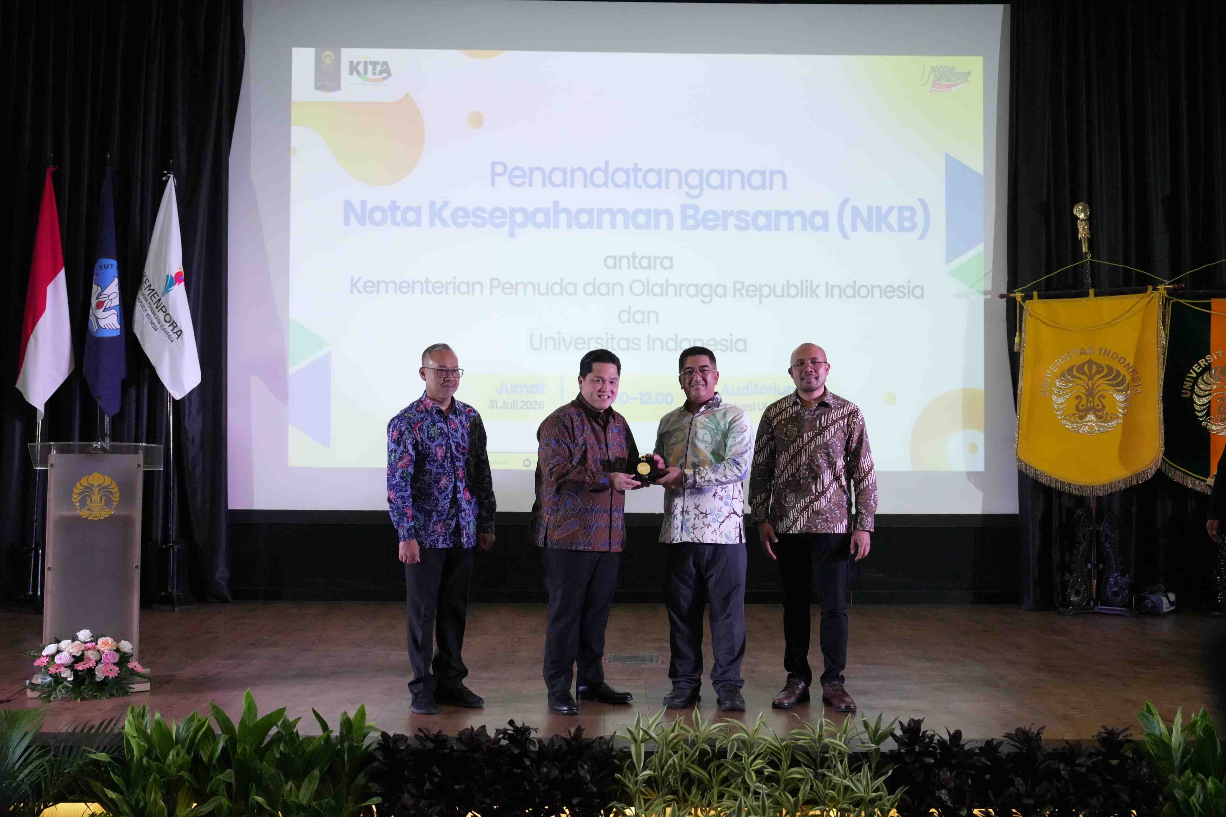 Kemenpora dan UI Perkuat Ekosistem Manajemen Olahraga dan Pendidikan Atlet Berprestasi