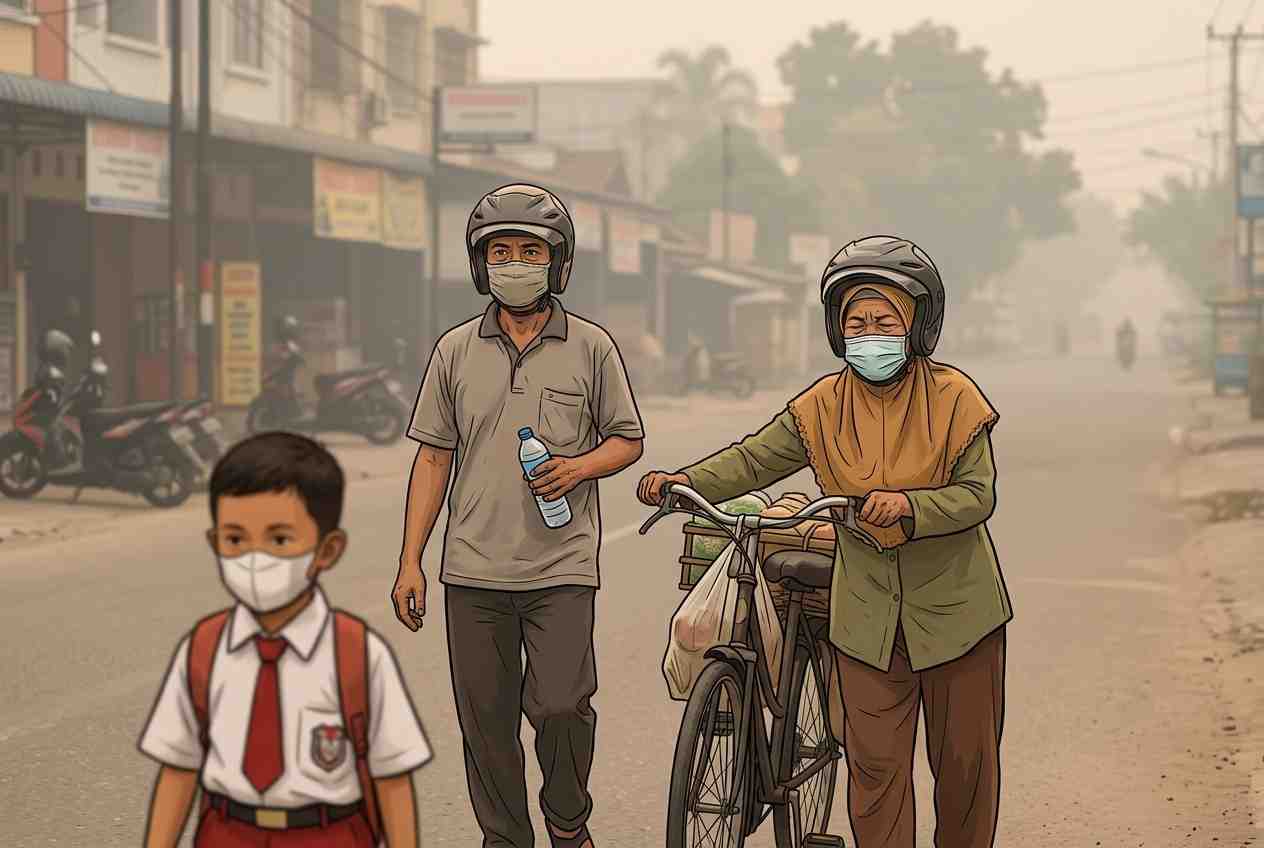 Kabut Asap Mereda, Pelajar PAUD hingga SMP di Rohul Kembali Masuk Sekolah
