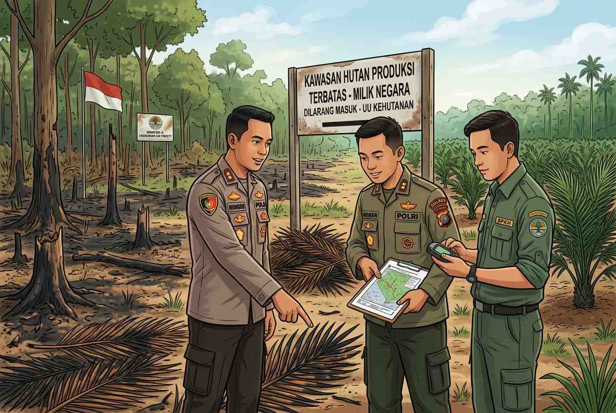 Dari Titik Karhutla ke Kasus Kehutanan, Polisi Tetapkan Satu Tersangka