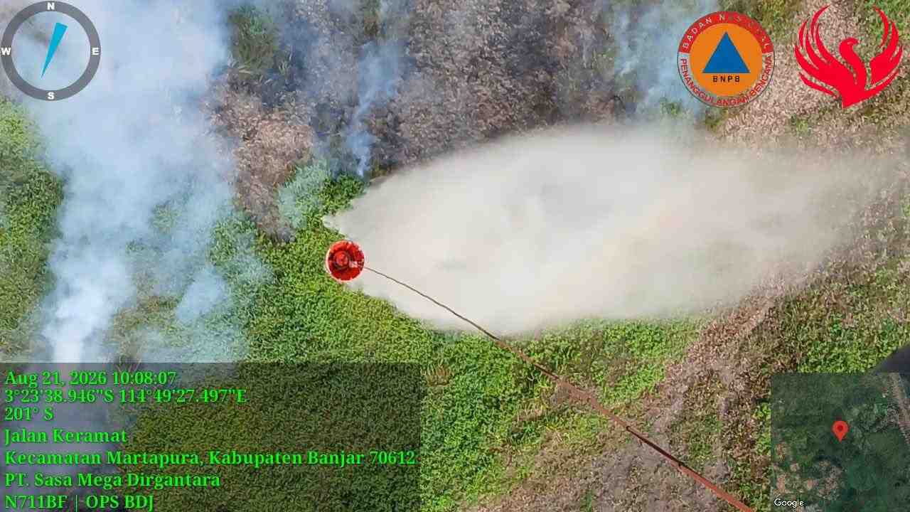Sebanyak 52 Armada Udara Dikerahkan Tangani Karhutla di Enam Provinsi