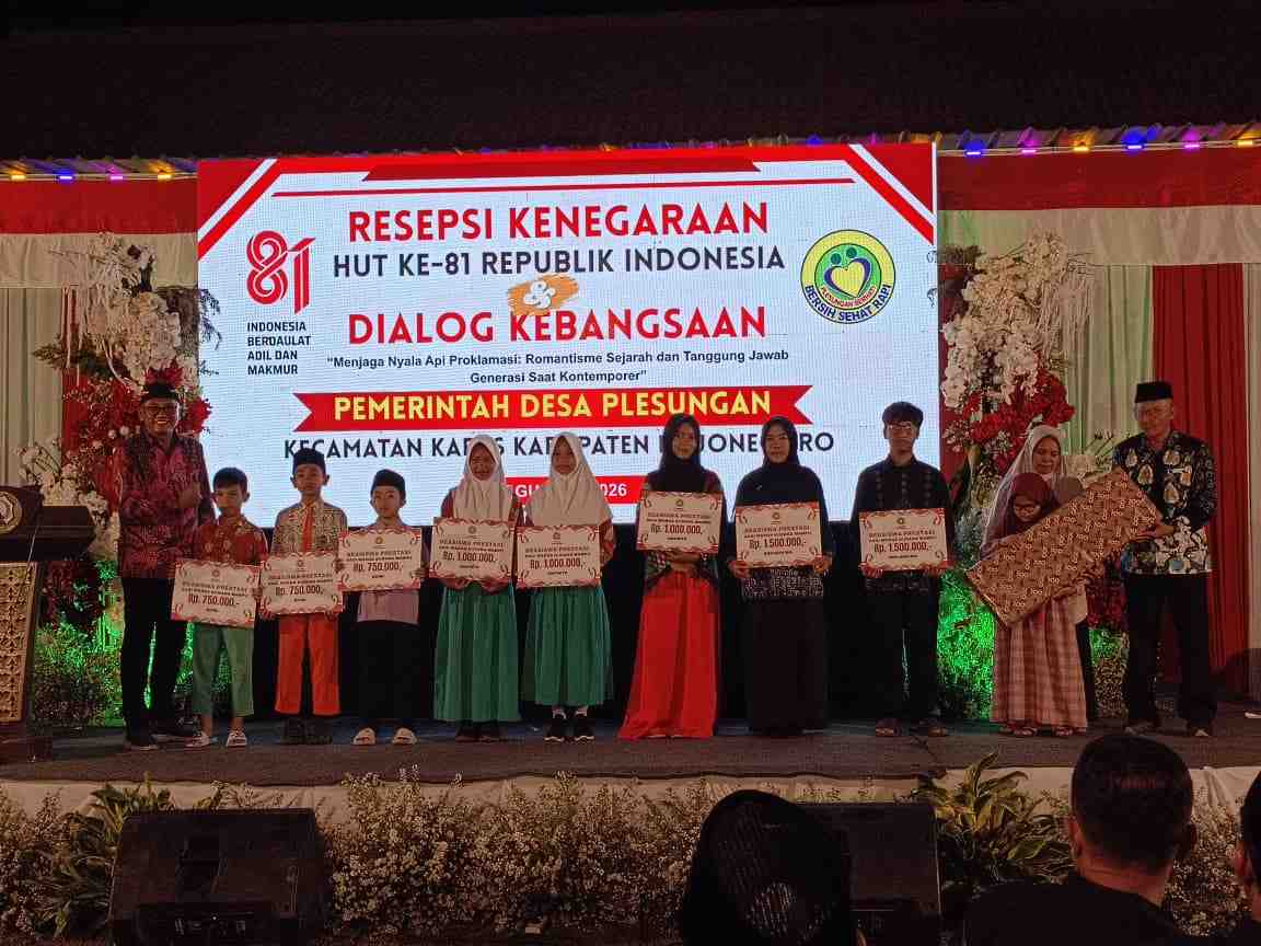 Jaga Nyala Api Proklamasi, Desa Plesungan Beri Penghargaan dan Beasiswa