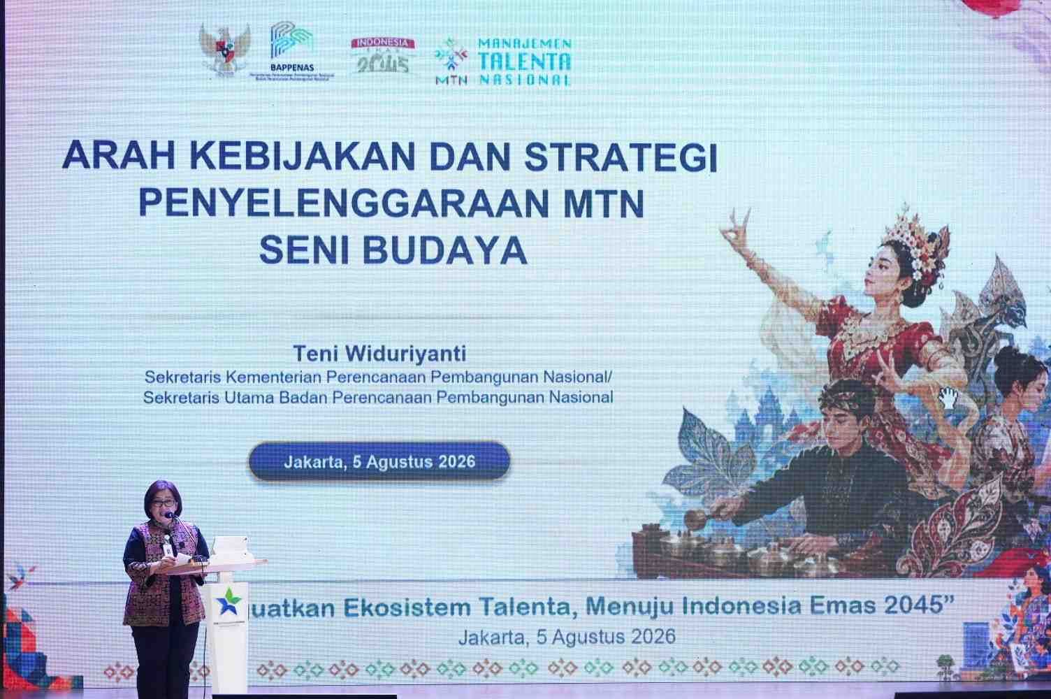 Bappenas Perkuat Manajemen Talenta Nasional Bidang Seni Budaya untuk Dorong Daya Saing Global
