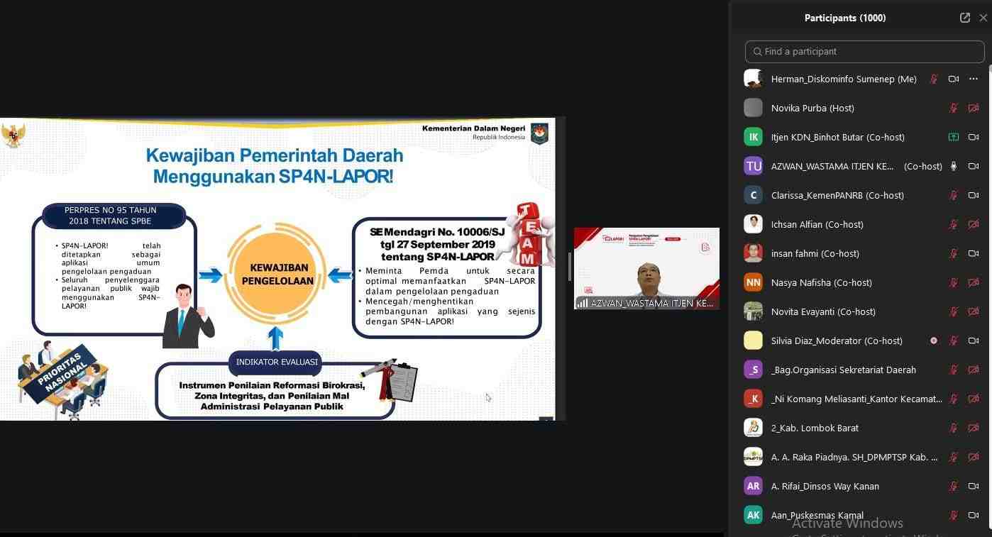 SP4N-LAPOR! Didorong Jadi Kanal Utama Aduan Publik