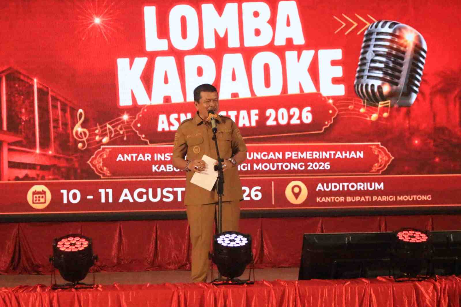Meriahkan HUT Ke-81 Kemerdekaan RI, Parigi Moutong Gelar Lomba Karaoke Tingkat OPD
