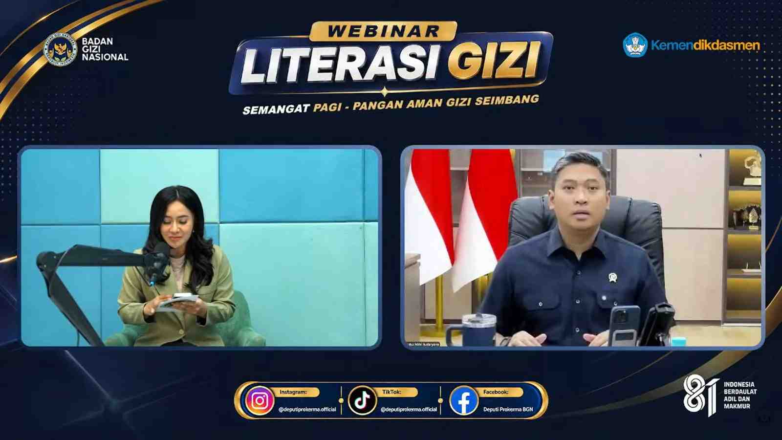 BGN: Literasi Gizi MBG Bentuk Generasi Sehat, Cerdas, dan Berkarakter