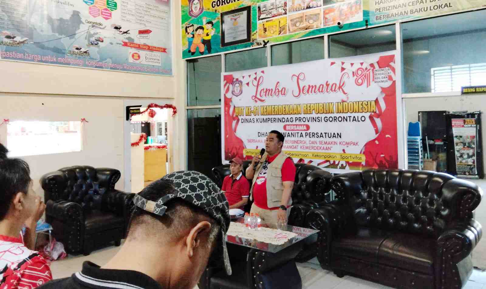 HUT ke-81 RI di Gorontalo: Diskumperindag Perkuat Solidaritas Pegawai