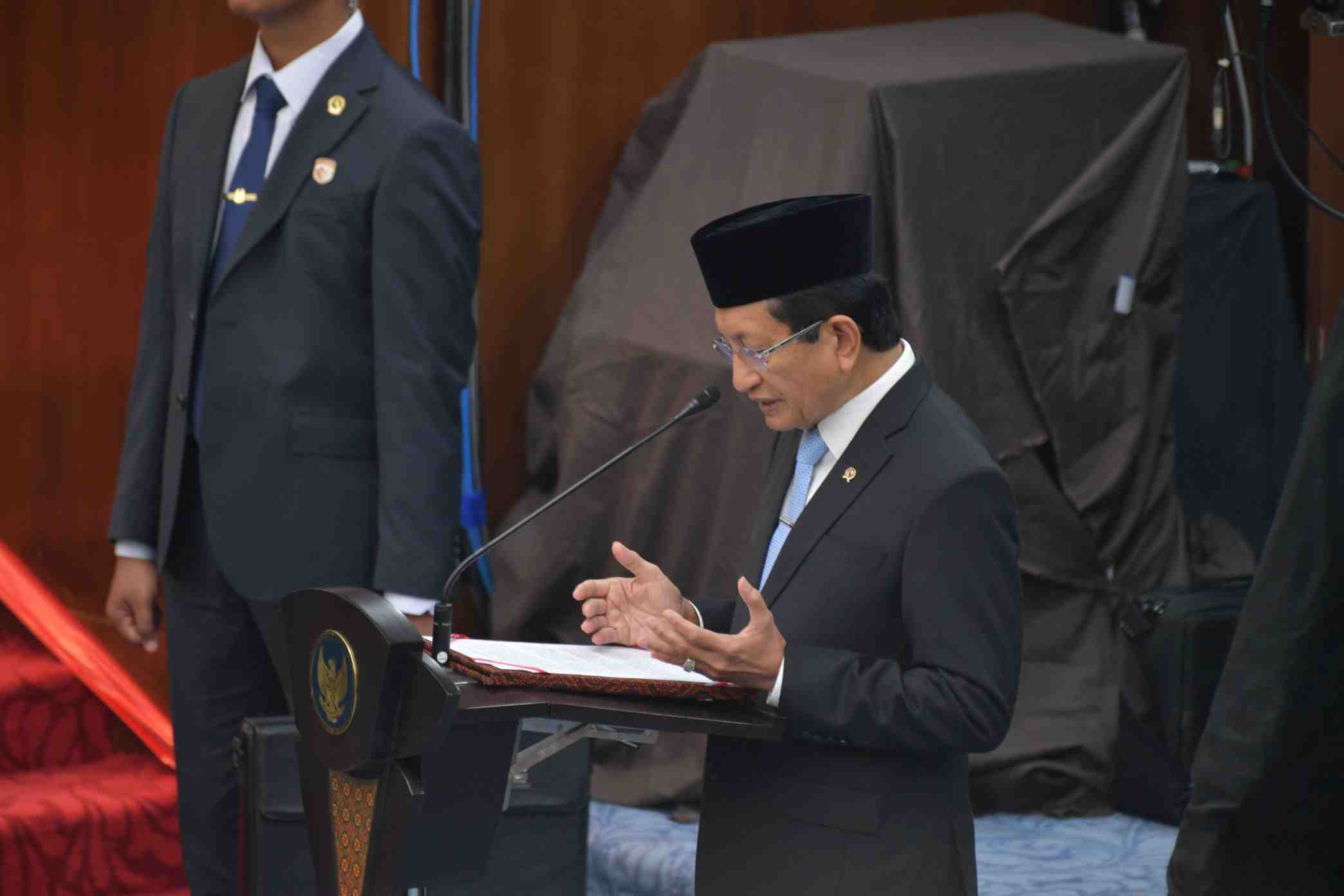 Menag Nasaruddin Umar Panjatkan Doa untuk Persatuan dan Keteguhan Bangsa