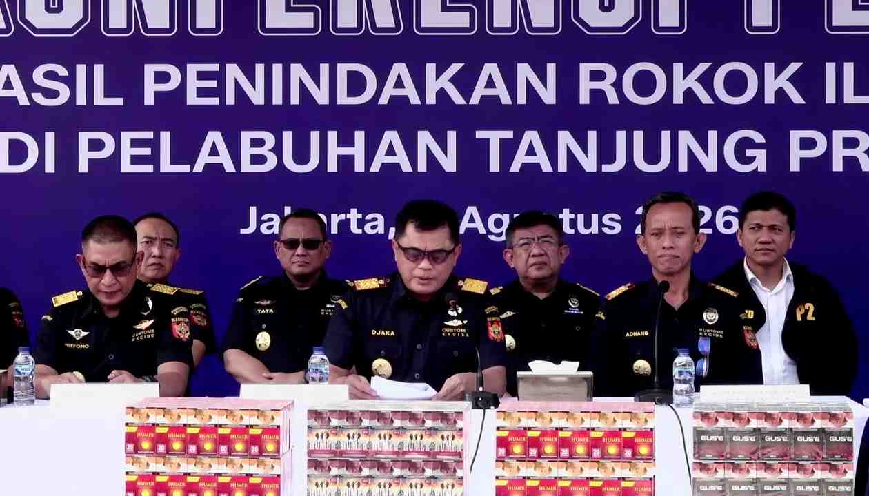 Bea Cukai Gagalkan Pengiriman 8,96 Juta Batang Rokok Ilegal Melalui Pelabuhan Tanjung Priok