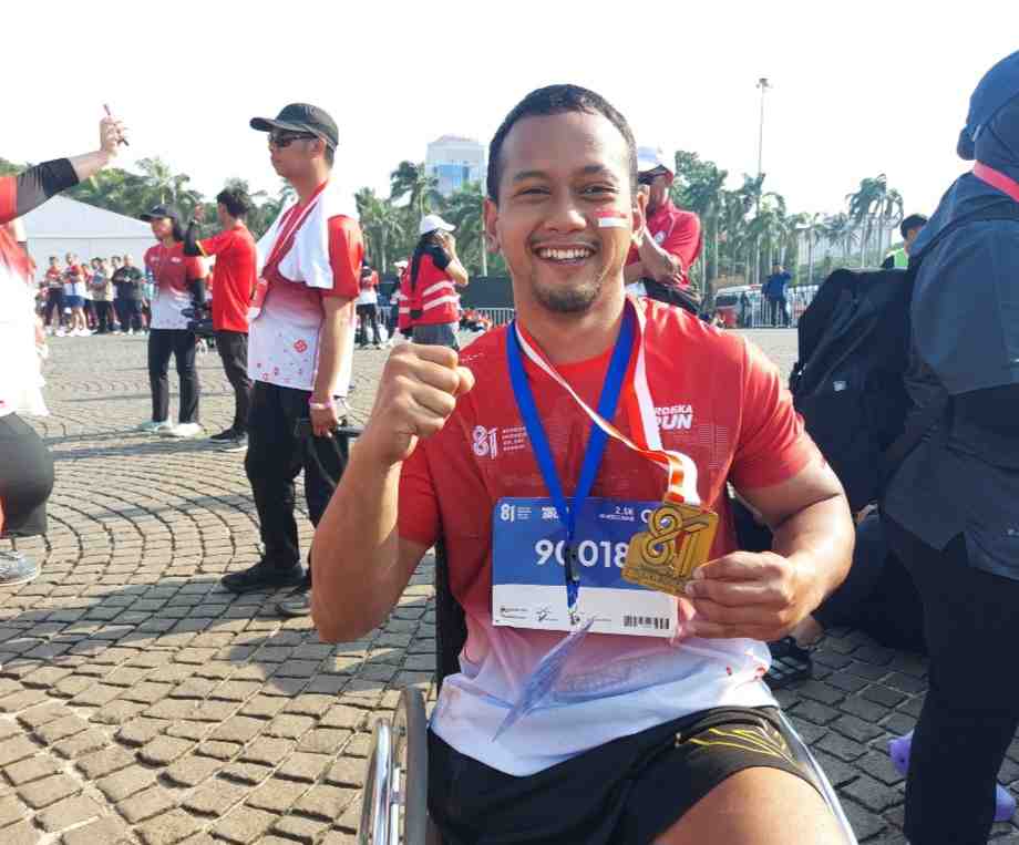 Fandi Ahmad Juara Merdeka Run 2026 Kategori Wheelchair, Bukti Ajang Lari Makin Inklusif