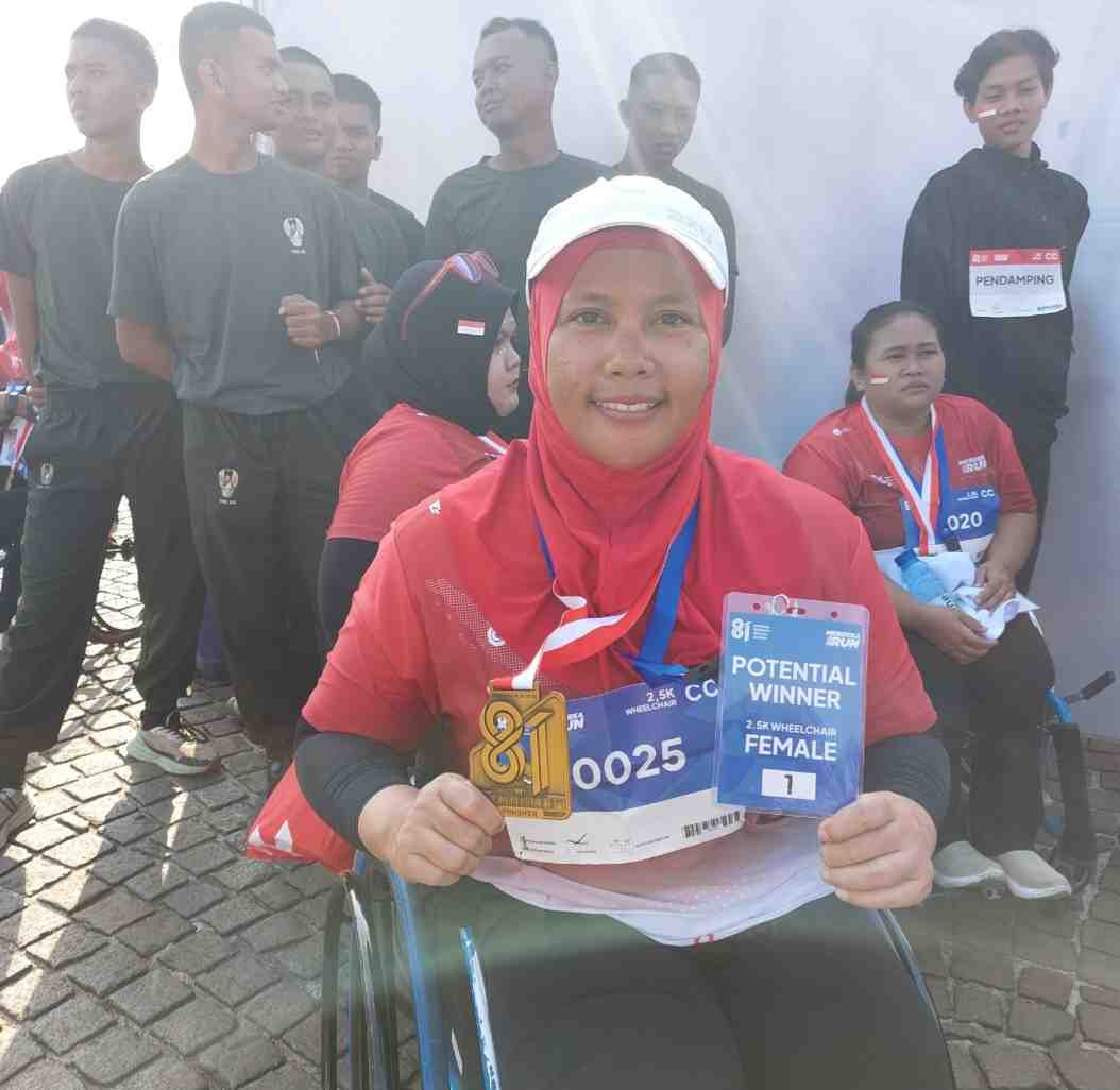 Siti Hana Komalasari Juara Merdeka Run 2026, Bukti Atlet Difabel Mampu Berprestasi