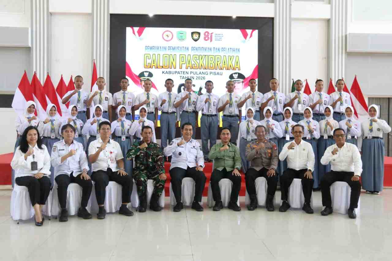 Semangat Persiapan Paskibraka Pulang Pisau Kibarkan Merah Putih
