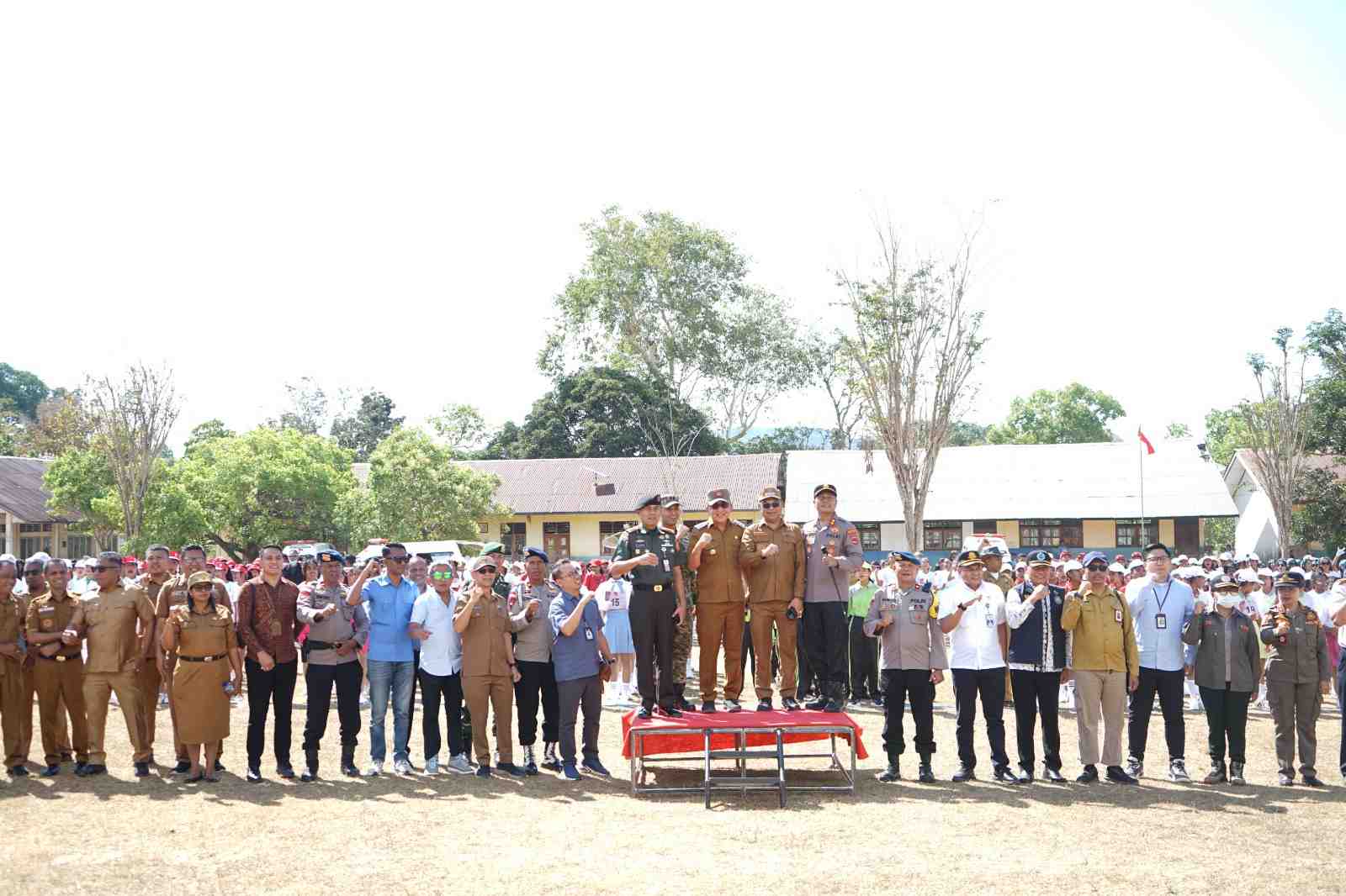 Semarakkan HUT ke-81 RI, 1.428 Peserta Unjuk Kekompakan di Lomba Gerak Jalan 17 Km Atambua