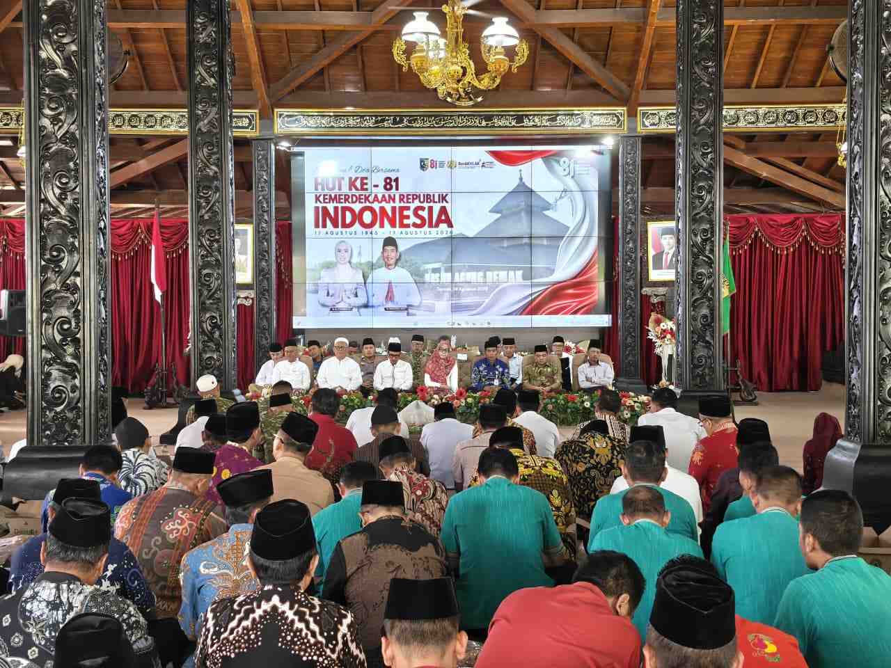 Demak Gelar Doa Bersama Jelang HUT ke-81 RI