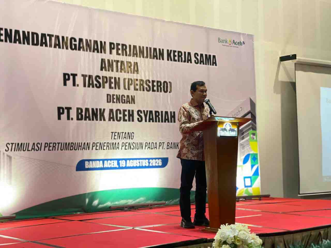 Wagub Aceh Minta TASPEN Salurkan Zakat Lewat Baitul Mal