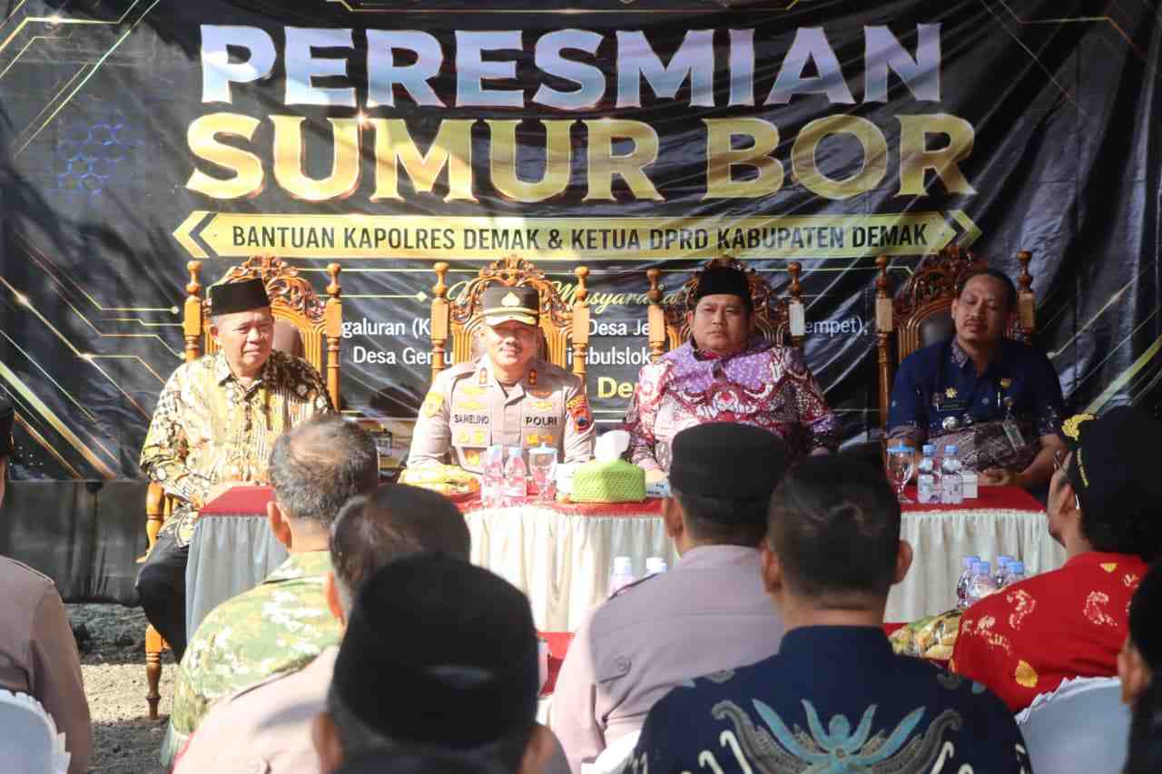 Empat Sumur Bor Dibangun, Warga Demak Terbantu Hadapi Kekeringan