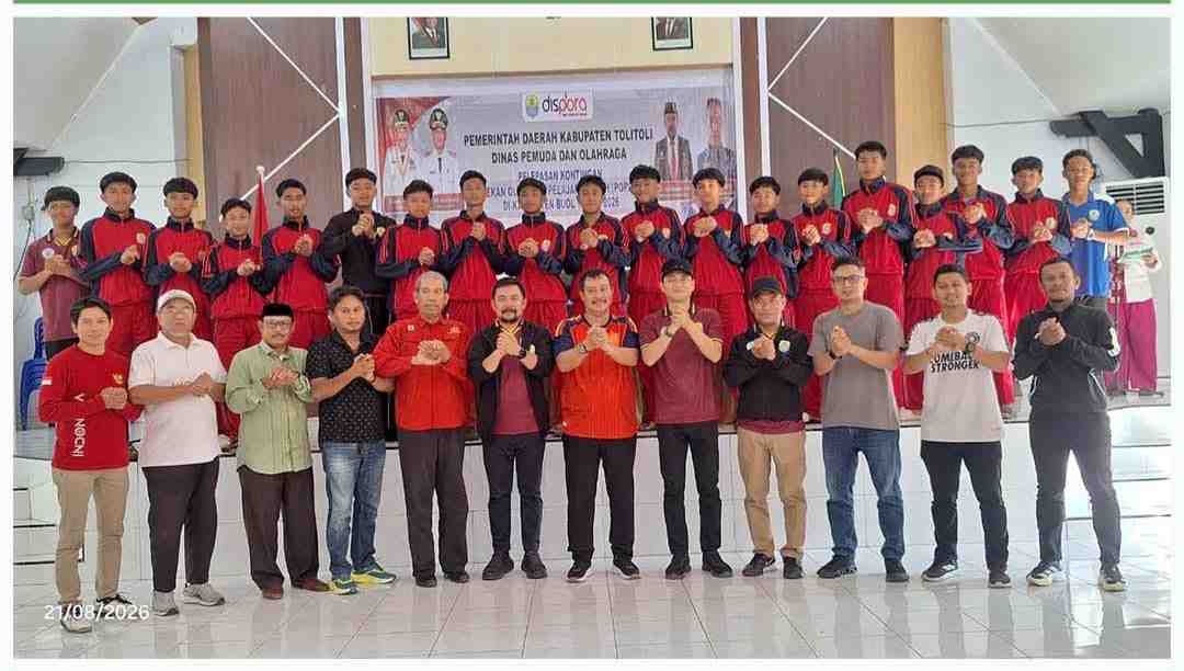 Bupati Tolitoli Lepas 35 Atlet POPDA ke-24 