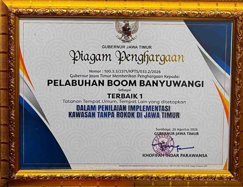 Banyuwangi Raih Dua Predikat Terbaik Implementasi KTR Jawa Timur