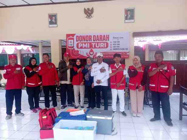 Meningkat 50 Persen, 25 Warga Turi Donor Darah Sambut HUT ke-81 RI