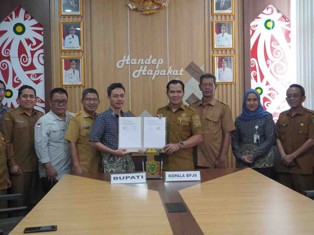 Teken Adendum dengan BPJS Kesehatan, Pemkab Pulang Pisau Pastikan Akses Jaminan Kesehatan Merata